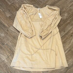 NWT LOFT Beige Long Sleeve Dress